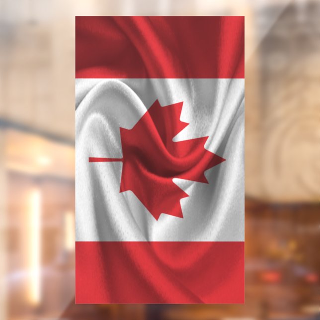 Canada Flag Window Cling (Sheet 2)
