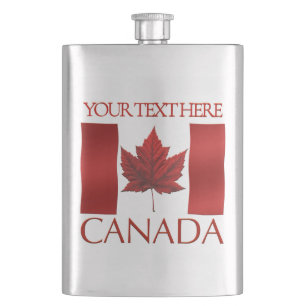 Canada Flask Custom Canada Flag Drink Flasks