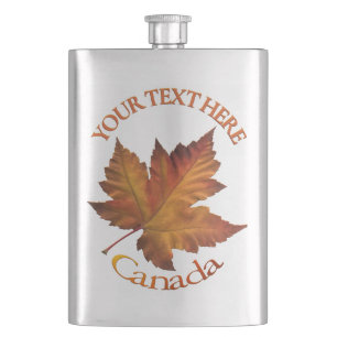 Canada Flask Custom Canada Maple Leaf Drink Flask