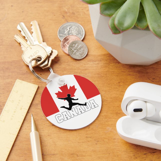 Canada Football Soccer National Team Key Ring (Desk)