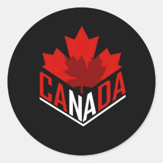 Canada For Canadians Classic Round Sticker