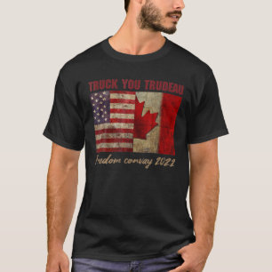 Canada Freedom Convoy 2022 Support Canadian Trucke T-Shirt