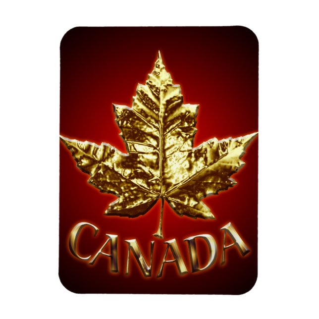 Canada Fridge Magnet Gold Canada Souvenir Magnets (Vertical)