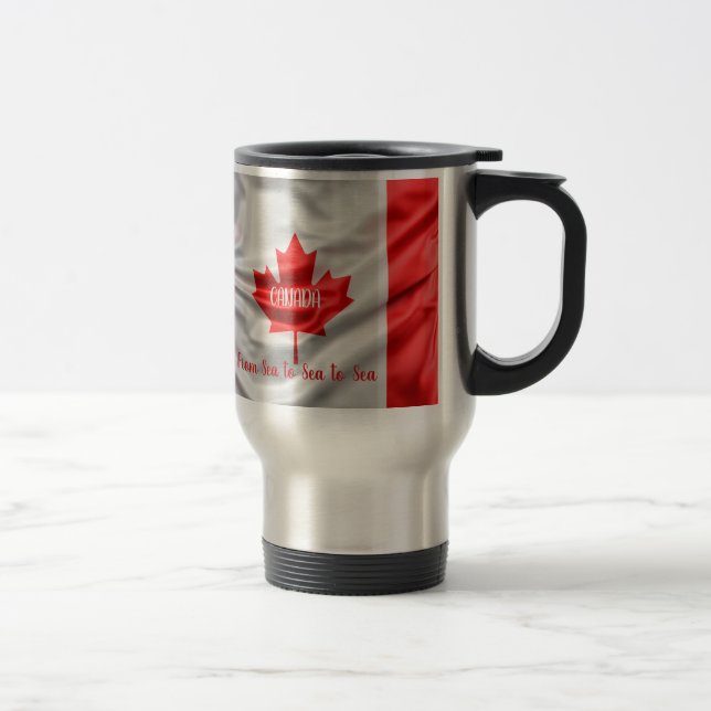 CANADA From Sea to Sea to Sea Travel Mug (Right)