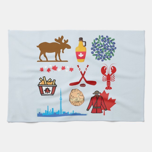  Canada Fun Tea Towel (Horizontal)