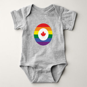 Canada Gay Pride Baby Bodysuit
