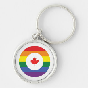 Canada Gay Pride Key Ring