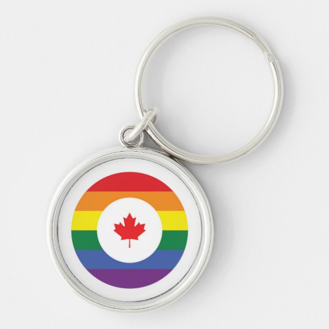 Canada Gay Pride Key Ring (Front)