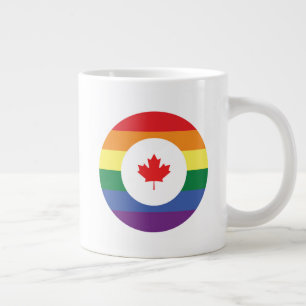 Canada Gay Pride Large Coffee Mug