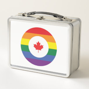 Canada Gay Pride Metal Lunch Box