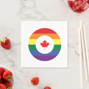 Canada Gay Pride Napkin