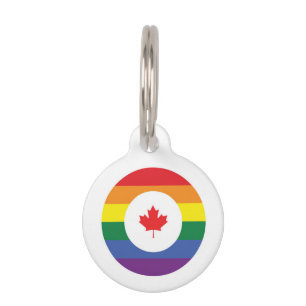 Canada Gay Pride Pet Tag