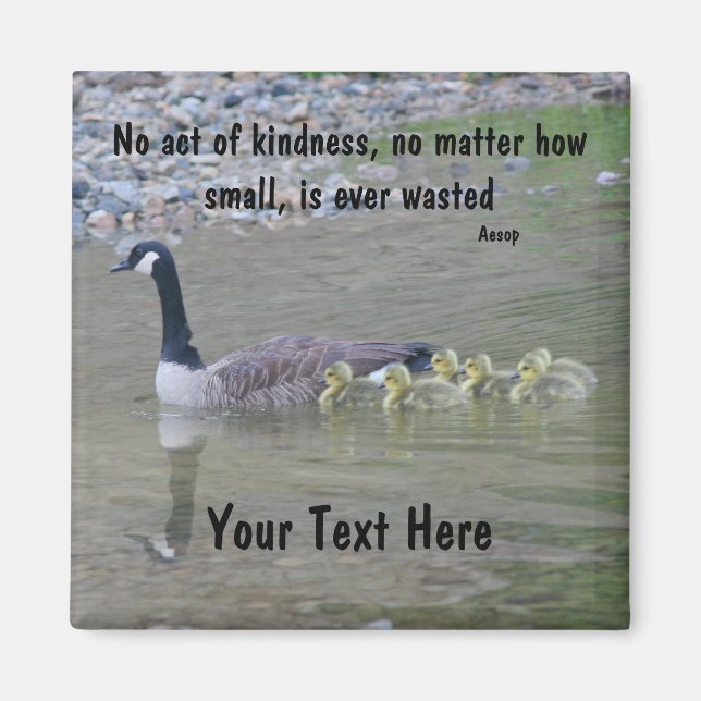 Canada Geese Acts Of Kindness Inspirational Magnet (Front)