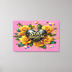 Canada Geese Amidst the Weeping Willows 36x24 Canvas Print