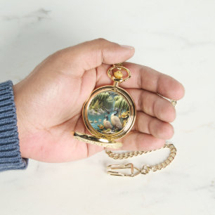 Canada Geese Amidst the Weeping Willows Watch