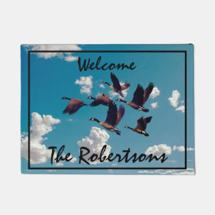 Canada Geese & Blue Sky Doormat
