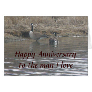 Canada Geese Happy Anniversary Card