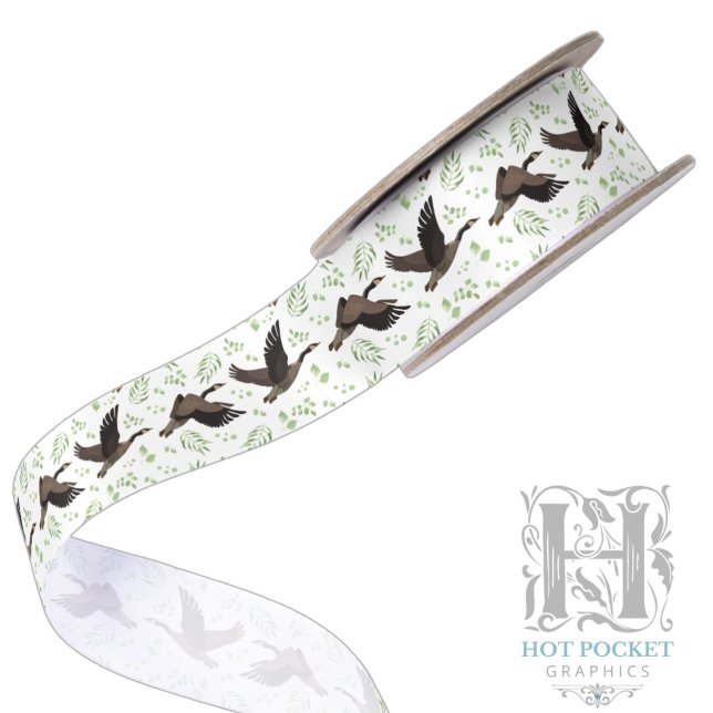 Canada Geese Satin Ribbon (Creator Uploaded)