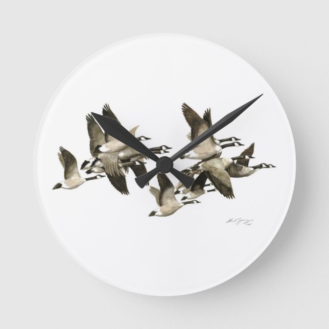 Canada Geese Wall Clock (Front)