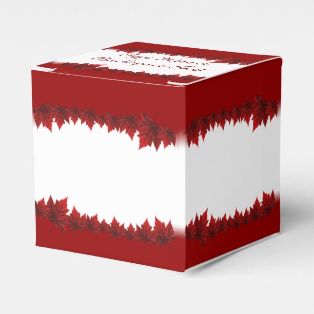 Canada Gift Box Personalise Autumn Leaf Gift Boxes (Front Side)
