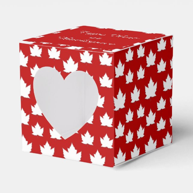 Canada Gift Box Personalise Canada Flag Gift Boxes (Front Side)