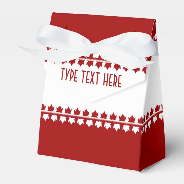 Canada Gift Box Personalised Canada Gift Bag (Front Side)