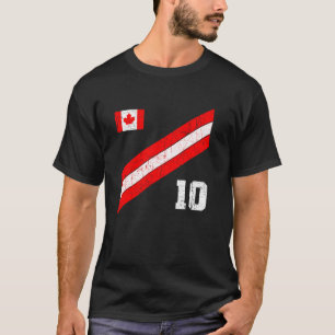 Canada Gift Flag Varsity Canadian Toronto Retro Vi T-Shirt