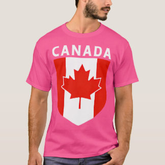 Canada Gifts Canadian Apparel Maple Leaf Flag Camp T-Shirt