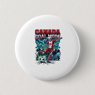 Canada Goal Mode Skeleton Striker Nations Dynamic 6 Cm Round Badge