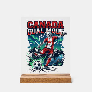 Canada Goal Mode Skeleton Striker Nations Dynamic Acrylic Sign