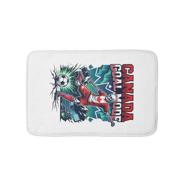 Canada Goal Mode Skeleton Striker Nations Dynamic  Bath Mat (Front)