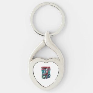 Canada Goal Mode Skeleton Striker Nations Dynamic Key Ring