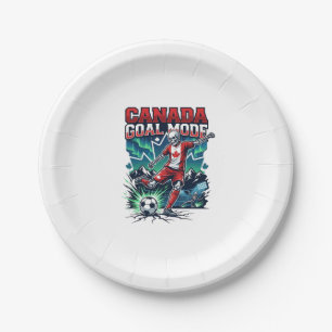Canada Goal Mode Skeleton Striker Nations Dynamic  Paper Plate