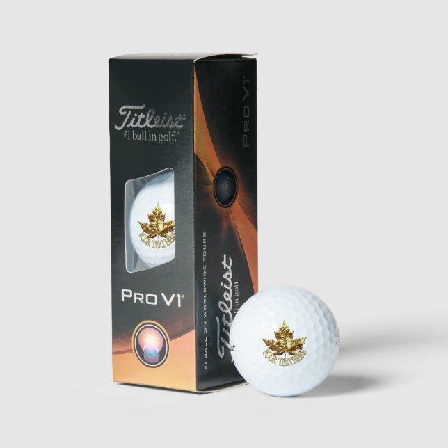Canada Golf Balls Personalised Canada Golf Gifts (Packaging)