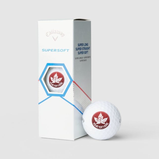 Canada Golf Balls Personalised Canada Golf Gifts (Packaging)