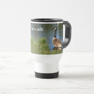 Canada Goose Animal Art Personalised  Travel Mug