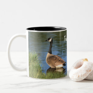 Canada Goose Animal Art Personalised Two-Tone Coffee Mug