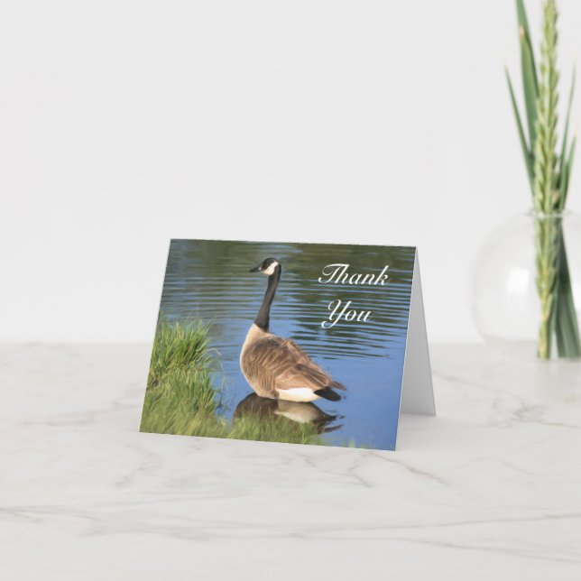 Canada Goose Art Painting Thank You Card (Front)