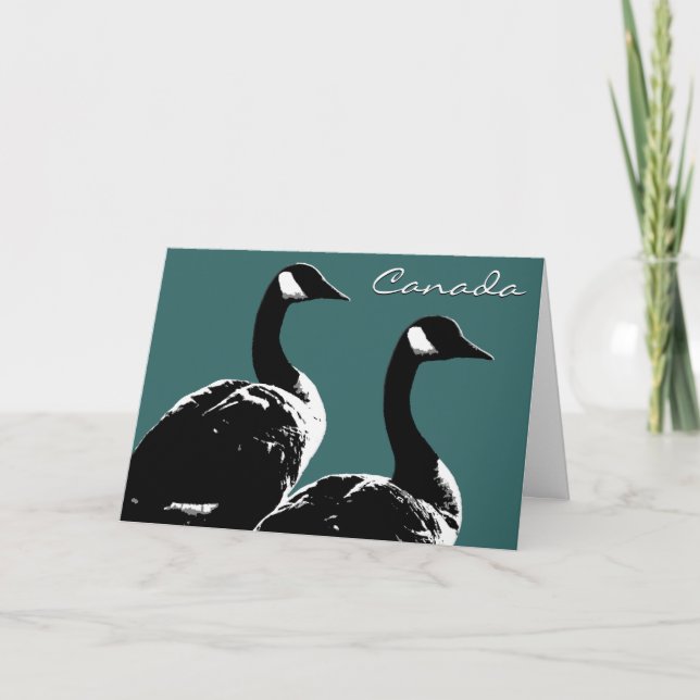Canada Goose Cards Canada Geese Greeting Cards (Front)