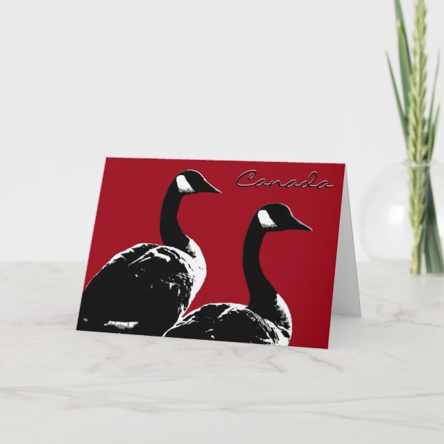 Canada Goose Cards Canada Geese Greeting Cards (Front)