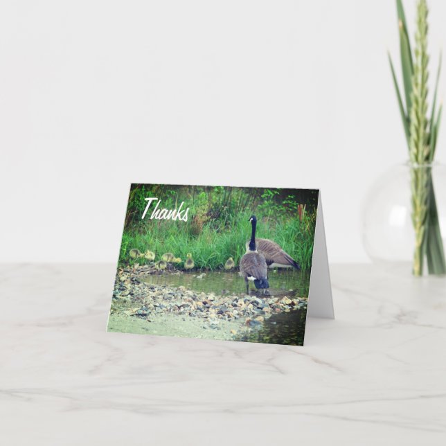 Canada Goose Family Customisable Thank You Card (Front)