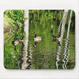(Canada) Goose Green Mouse Mat