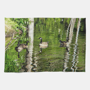 (Canada) Goose Green Tea Towel