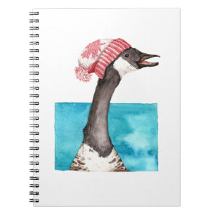 Canada Goose in a Toque Notebook
