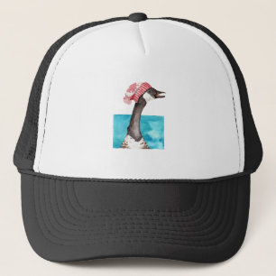 Canada Goose in a Toque Trucker Hat