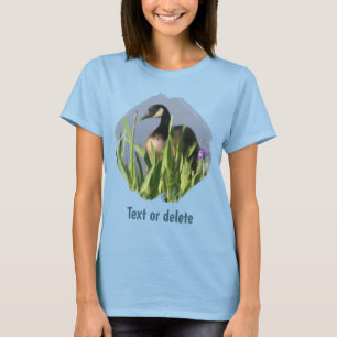 Canada Goose Irises Animal Art Personalized T-Shirt