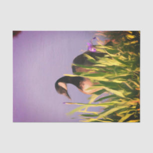 Canada Goose Irises Nature Art Decoupage  Tissue Paper