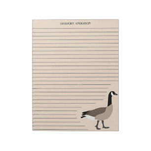 Canada Goose Lined Writing Paper Stationery Notepad