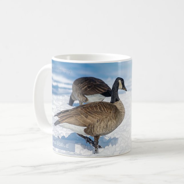 Canada Goose Matthew 6:26 KJV Coffee Mug (Front Left)