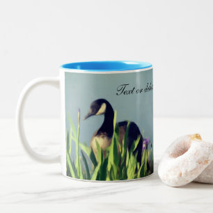Canada Goose Nature Art Personalised Two-Tone Coffee Mug